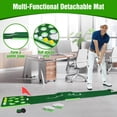 thumbnail image 2 of Set de putt de golf KEMLDIVS, bolsa desmontable con alfombrilla verde, 2 of 6