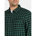 thumbnail image 3 of George Men's & Big Men's Relaxed Fit Double Pocket Flannel Shirt, Sizes XS-3XLT, 3 of 5