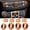 Orange, variant on DIAMOOKY Jeep Wrangler & Gladiator Accessories Metal Button Knob Cover, Window Switch Button Cover Volume Radio Air Conditioner Headlight Switch Knob Cover, 8PCS, Red