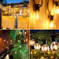 thumbnail image 2 of 25 Pcs G40 Clear Glass Replacement Bulbs 1W Equivalent 10W E12 Screw Base Warm White 2200K Globe Light Bulb for Indoor or Outdoor G40 Led String Light Party Patio Garden Decor CRI 90+, Pack of 25, 2 of 7