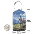 thumbnail image 4 of Cauagu Blue Sky Dog Pattern Luggage Tags,Leather Luggage Tags Personalized Luggage Tag Travel Tags Privacy Cover ID Label for Travel Bag Suitcase-1, 4 of 5