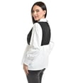 thumbnail image 3 of Blusa con chaleco de perlas Roman Fashion /Juvenil, 5102 (Blanco / Negro) negro M, 3 of 5