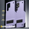 thumbnail image 5 of ELEHOLD for Samsung Galaxy S22 Plus, Rugged Shockproof Hard PC Case,With Built-in Foldable Invisible Kickstand Heavy Duty Case Cover, lightpurple, 5 of 7