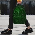 thumbnail image 2 of Easygdp Green Sparkling Mochila Ligera de 15 Pulgadas para Estudiantes, Mochila Cómoda para la Escuela y Viajes, Correas Ajustables, 2 of 6