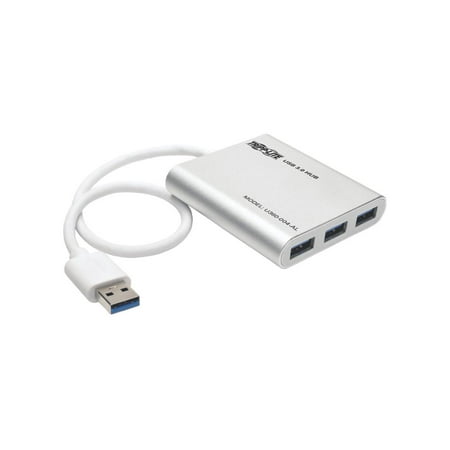 UPC: 0037332190512 | Tripp Lite 4-Port Portable USB 3.0 SuperSpeed Mini Hub Aluminum