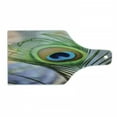 thumbnail image 1 of Peacock Cutting Board, Trees Birds and Feather Wildlife Colorful Tropical Animals Blurred Print Nature, Tempered Glass Cutting and Serving Board, Wine Bottle Shape, Multicolor, by Ambesonne, 1 of 1