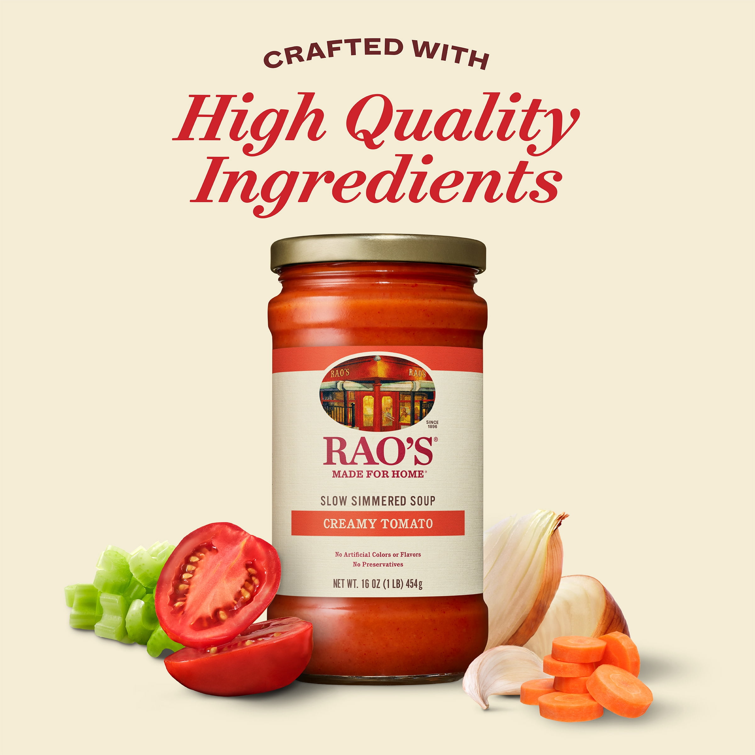 (2 pack) Rao’s Made for Home Creamy Tomato Soup, 16 oz