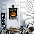 thumbnail image 4 of Happy Halloween House Flag 28x40 Inch Burlap Vertical Double Sided, Scary Pumpkin Holiday Yard Outdoor Decoration DF092-28, 4 of 5