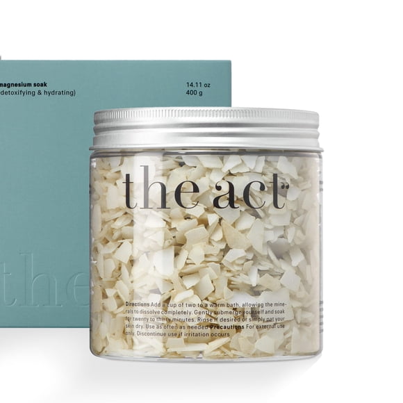 Copos de magnesio para baño – Mezcla relajante de aromaterapia con aceites de lavanda y mandarina Ylang-Ylang para alivio muscular, desintoxicación y mejor sueño – Baño de magnesio para mujeres y homb