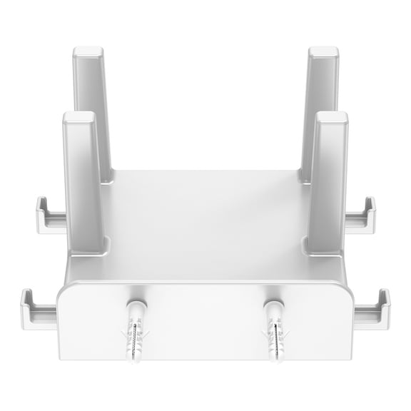 Wall Mount Shelf For Routers Modems TVs Boxes Holds Devices Up To 45mm Thick With Cable Management Hooks