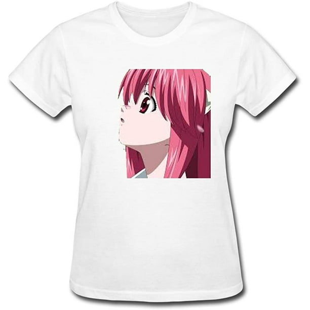 Ai Gebei Women's Anime Elfen Lied NYU Short Sleeve T-Shirt Ai Gebei Women's Anime Elfen Lied NYU Short Sleeve T-Shirt