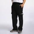 thumbnail image 2 of 2025 Men's Hiking & Outdoor Recreation Pants, Men's Track Pants, Male Fitness Running Trousers athletic Fit Pants Men Drawstring Loose Waist Solid 1 Star Color Pocket Loose Fleece Plush, 2 of 9