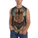thumbnail image 1 of Fotbe Tree Meditating Golden Retriever Men's Camiseta sin Mangas Estampada para Hombres, Playera Casual para Gimnasio, Entrenamiento, Playa-XX-Large, 1 of 7