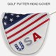 thumbnail image 2 of PU Golf Mallet Headcover Cierre Mazo Putter Golf Head Guard - 14x12cm Macarena Cubierta de cabeza de mazo de golf, 2 of 7