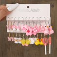 thumbnail image 4 of Juego De Pendientes De Resina De Animales De Dibujos Animados Para Mujeres Aro De Mariposa Lindo Accesorios De Joyería, 4 of 4