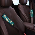 thumbnail image 3 of Chririnla Cherry Blossom Pattern Seatbelt Covers Removable Car Seat Belt Pads Breathable Stylish Compatible with Auto Sedans, 3 of 8