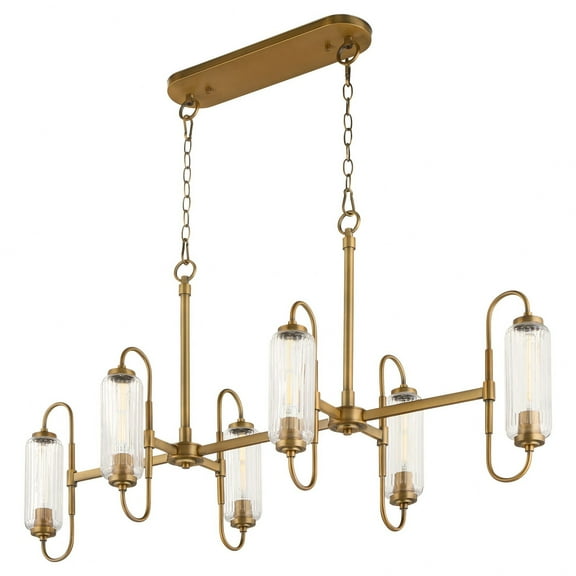 6615-6-47 Quorum Lighting Whitmire - 6 Light Pendant-24 Inch Tall and 18 Inch Wide