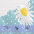 thumbnail image 4 of Flowers Polka Dot Blue Towels Highly Absorbent Cotton Towels Set of 2, Premium Spa & Hotel Quality Quick Dry Towel Set 54 x 27 Inches Bathroom Towels, 4 of 7