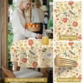 thumbnail image 5 of Pioneer Flower Floral Print Pattern Round Tablecloth 60 X 60 Inch, Wrinkle Resistant Wipeable Table Cloth for Kitchen Dining Picnic Patio Party, 5 of 6