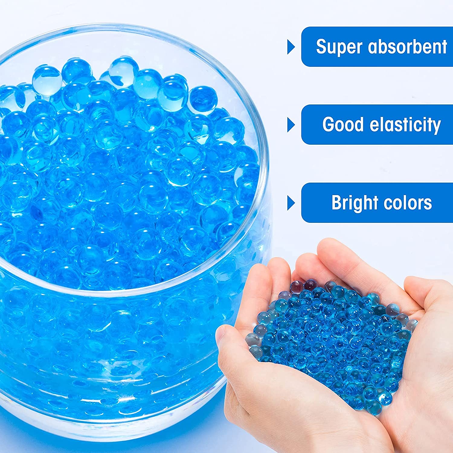 Adofi Water Balls Beads Refill Ammo (7-8 mm,6 Pack,10000 Pieces Per  Pack),Gel Splater Ball Blaster Bullets Made of Non-Toxic Eco Friendly Water  Ball Compatible with Gel Ball Blaster Toy 