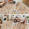 thumbnail image 6 of Shells Washable Area Rugs 2.7'x5', Retro Ocean Colorful Shell Conch Linen Texture Low Pile Throw Living Room Rug Non-Slip Sturdy Edge Binding Carpet for Indoor Entryway Bedside Kitchen, 6 of 9