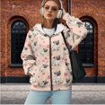 thumbnail image 2 of Uorisanigo Cute Pug Womens Zip Up Hoodies Warm Slight Stretch Hoodies for Women Oversized Sweatshirts Loose Comfortable Fall Fashion Sweatshirt Size XS, 2 of 7