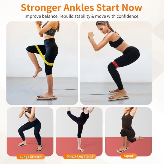 1x Ankle Balance Board Foot Strengthener  2 x Single Leg Balance Board