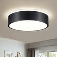 thumbnail image 1 of Dimmable Modern Flush Mount Ceiling Lights, Black 5CCT LED Ceiling Light Fixture, Minimalist Round Kitchen Lighting Fixtures for Bedroom, Laundry Room, Hallway, Entryway, 11.8, 1 of 9