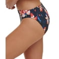 thumbnail image 2 of TOMMY HILFIGER Women's Navy Floral Lined Moderate Coverage Bikini Swimsuit Bottom XS, 2 of 3