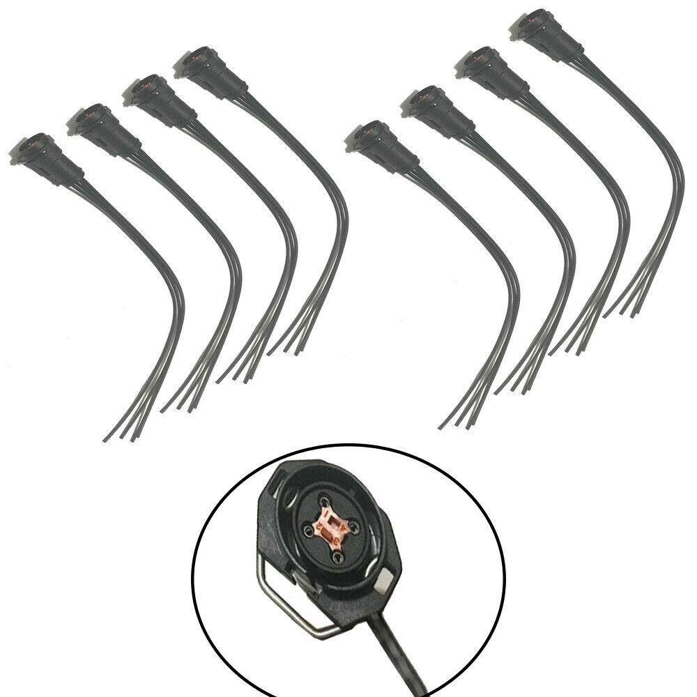 8 X New Fuel Injector Connector Harnesses Pigtail For Ford E350 F250