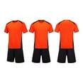 thumbnail image 2 of Orange Work Workout Gym Football Soccer Match Sets for Kids Girl Boy Summer Fall Short Sleeve Vneck School Girl Costumes Cosplay Basic Top Tees Sets Kid 2026 12-13 Years, 2 of 5