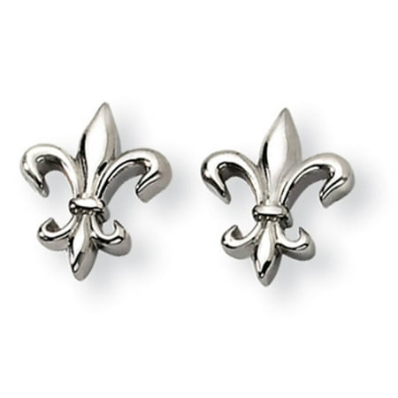 Fusion Collections Las Chisel Anium Fleur De Lis Earrings Las Chisel Anium Fleur De Lis Earrings 11mm X 13mm