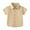 khaki, variant on KYAIGUO Summer Shirt for Kids Boys Classic Solid Color Short Shirt Casual Cozy Cotton Short Short Sleeve Tops for Toddler 1-6 Years Old