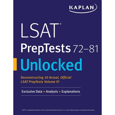 LSAT PrepTests 72-81 Unlocked : Exclusive Data + Analysis + (Best Lsat Prep Course)