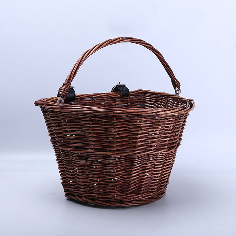 Bukora® Extra Strong Wicker Shopping Basket with Grey Lining Large Checked 