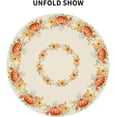 thumbnail image 4 of Fall Autumn Round Tablecloth 60Inch Pumpkin Sunflower Circle Reusable Heat Resistant Washable Table Cloth Cover for Kitchen Dining Seasonal Holiday Farmhouse Decor, 4 of 6