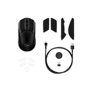 HyperX Pulsefire Haste 2 Optical Wireless Gaming Mouse, Black