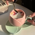 thumbnail image 5 of de Tulipán de Café de Cerámica con Forma de Flor de 300 Ml, Platillo para de Té, de Cerámica para Beber, de Tulipán,C, 5 of 5