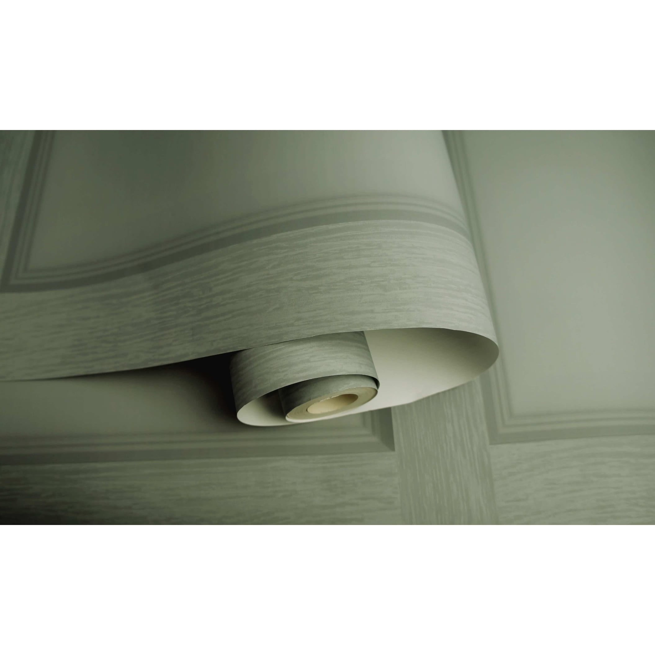 Holden Modern Faux Wood Panel Non-Pasted Wallpaper - 396 in x 20.8 in Sage Green