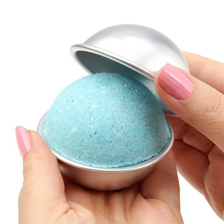 DIY Bath Bomb Mold 3 Sizes, 3 Sets, 6pcs Sphere Round Ball Molds Metal