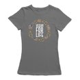thumbnail image 1 of Vegan For Life Women's Charcoal T-shirt, 1 of 1