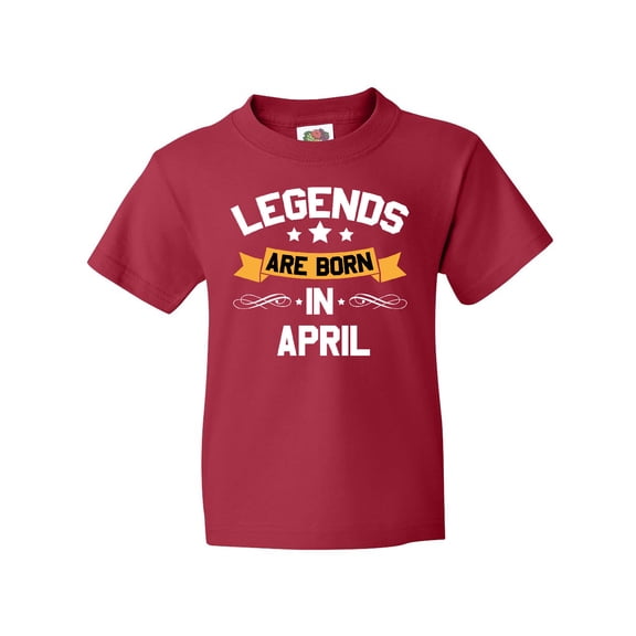 Inktastic legends are born in april Youth T-Shirt