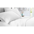 thumbnail image 3 of 3 Piece Sheets - 1 Piece Fitted Sheet & 2 Pillowcases, 450 Thread Count - 100% Egyptian Cotton, Deep Pocket of 17" Inch, Ultra-Soft and All Around Elastic Snug Fit (Queen Size - White Solid), 3 of 5
