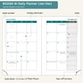 thumbnail image 4 of BEZEND Mini Agenda 2026 Bi-Daily & Weekly, (3.25" x 4.75") Pocket Planner- Two Days per Page Runs Jan to Dec 26, Monthly Calendar with Ribbon Bookmarks, Vegan Leather Hardcover - Prussian Blue, 4 of 6