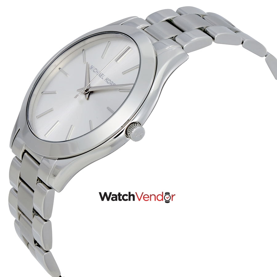 Michael Kors Women s Runway MK3178 Silver Stainless Steel Quartz Fashion Watch Walmart