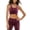 Crushed Grape, variant on Tommy Hilfiger Sport Womens Velvet Fitness Sports Bra