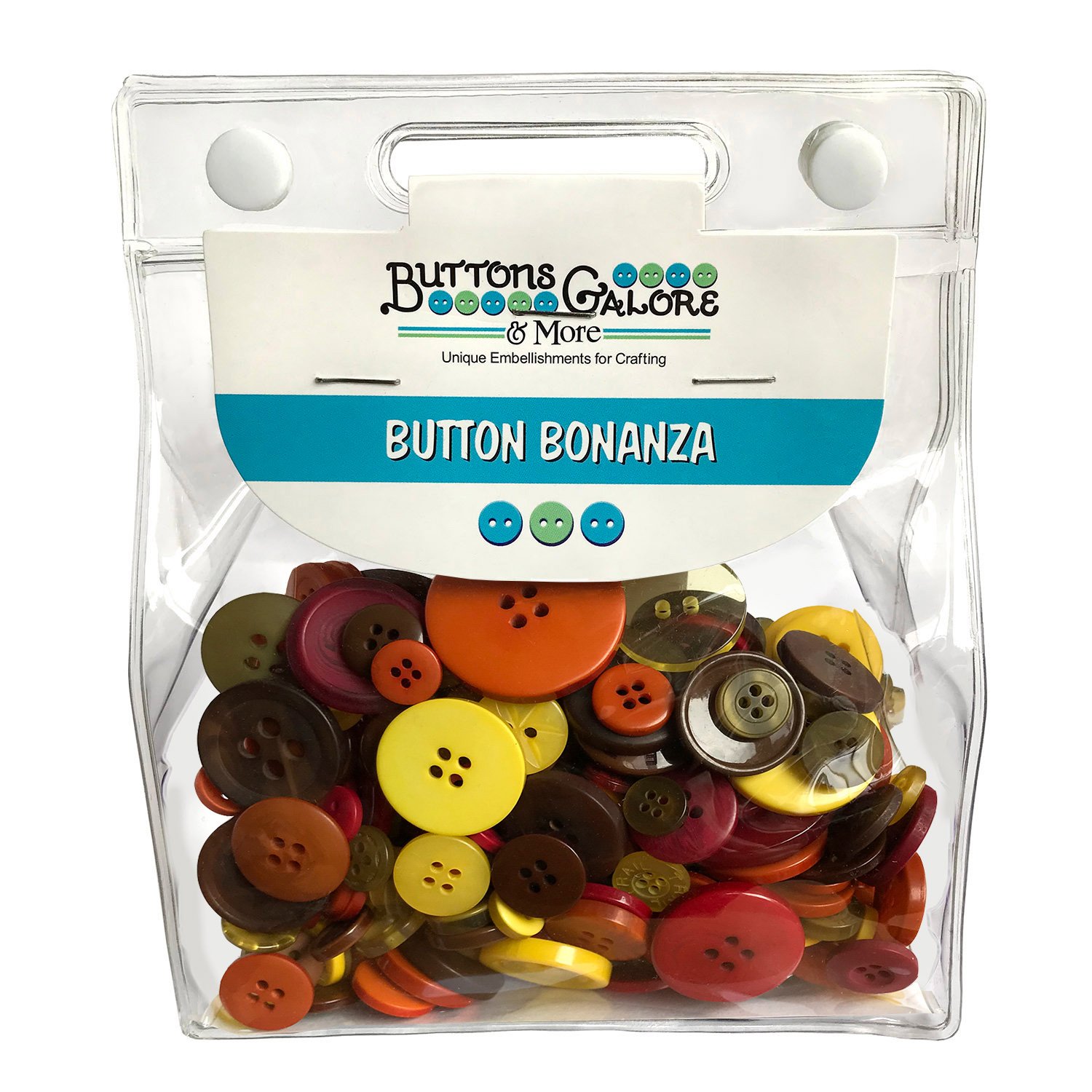 Buttons Galore Button Bonanza 8oz, Harvest