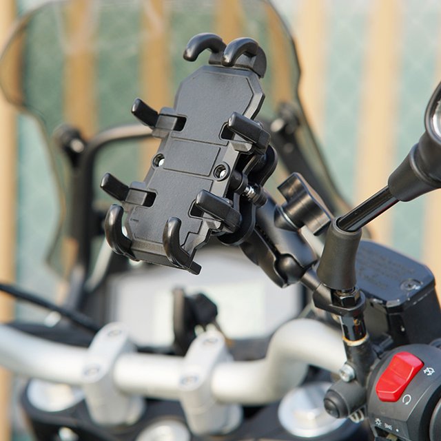 Soporte Para Teléfono, Soporte Para Teléfono Para Motocicleta, Ajustable, Resistente A La Abrasión, Alta Estabilidad, A Prueba De Golpes Para Motocicleta
