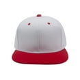 thumbnail image 2 of Top Headwear Flat Bill Adjustable Snapback Cap - White/Red, 2 of 2