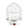 thumbnail image 1 of fastboy 7-Eggs Boiler Multifunction Fast-Heating Double-Layer Mini Steamer Poacher Auto-Off Cooking Tools Breakfast Maker White/Double Layer, 1 of 1